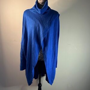 Source Unknown Royal Blue Women's Poncho
